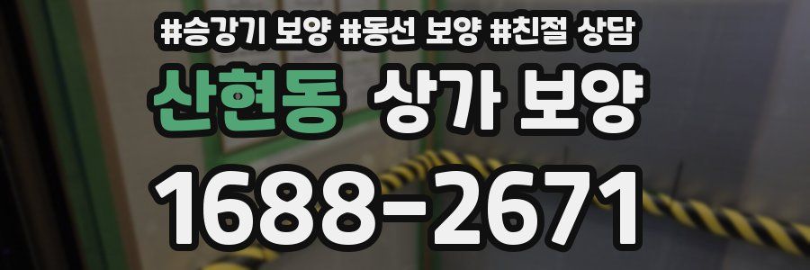 산현동 상가 보양