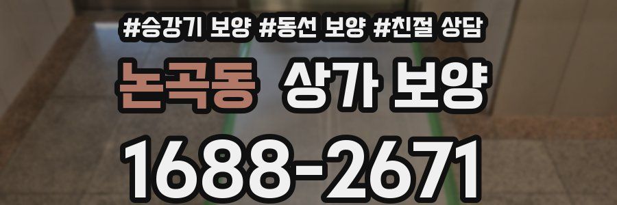 논곡동 상가 보양