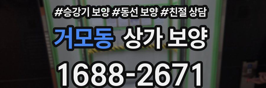 거모동 상가 보양