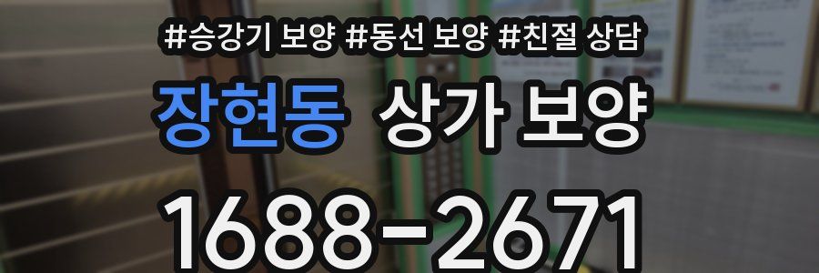장현동 상가 보양