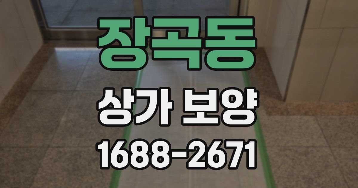 장곡동 상가 보양