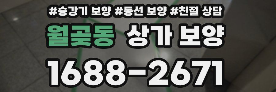월곶동 상가 보양