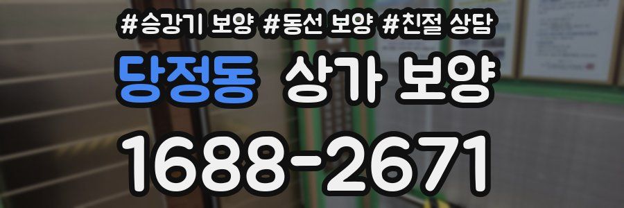 당정동 상가 보양