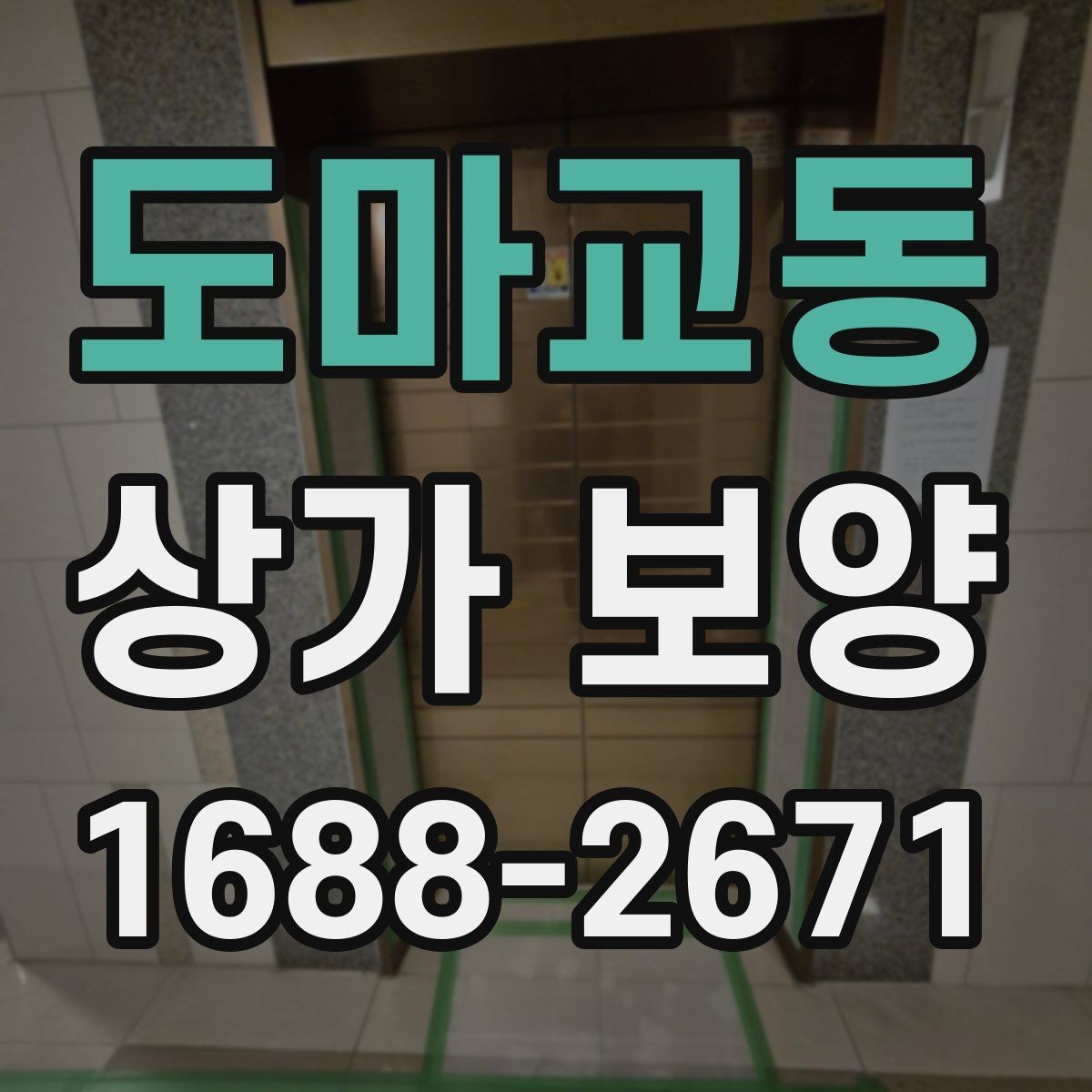 도마교동 상가 보양 시 현장 상황별 대응 방법