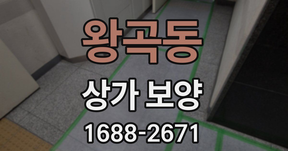 왕곡동 상가 보양