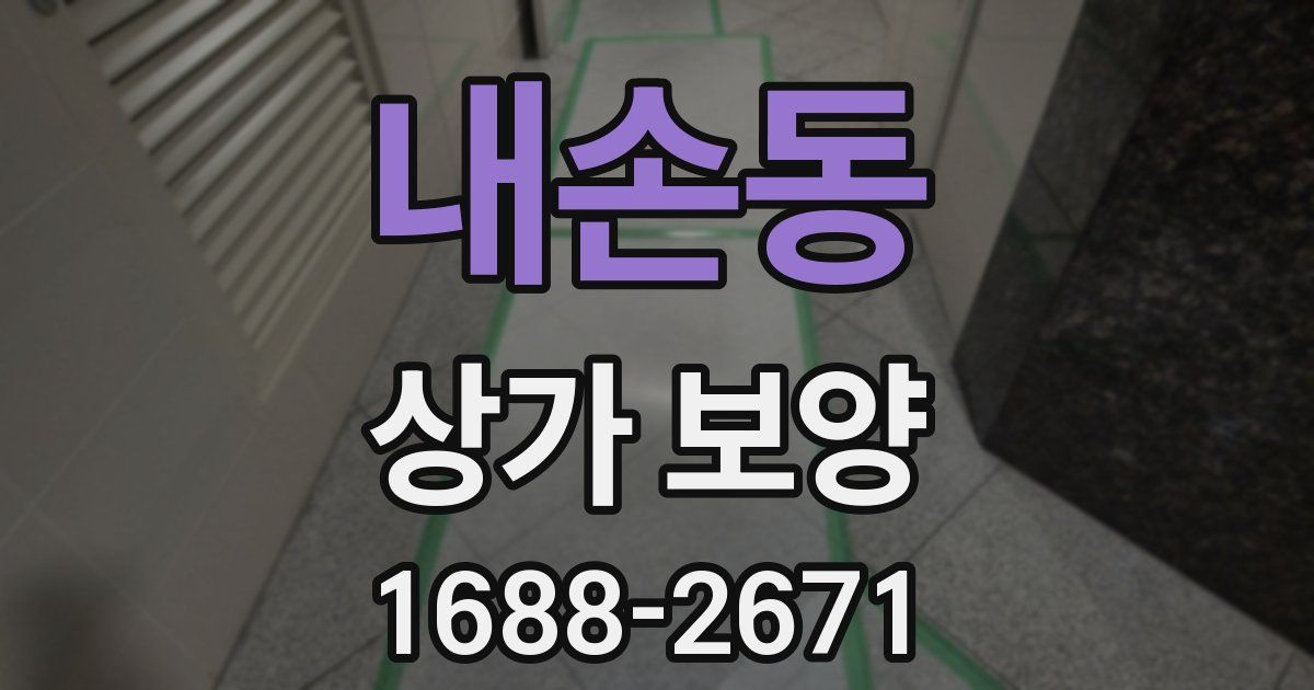 내손동 상가 보양