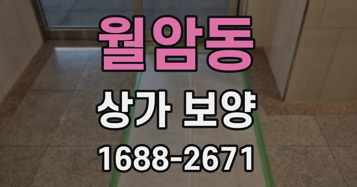 월암동 상가 보양