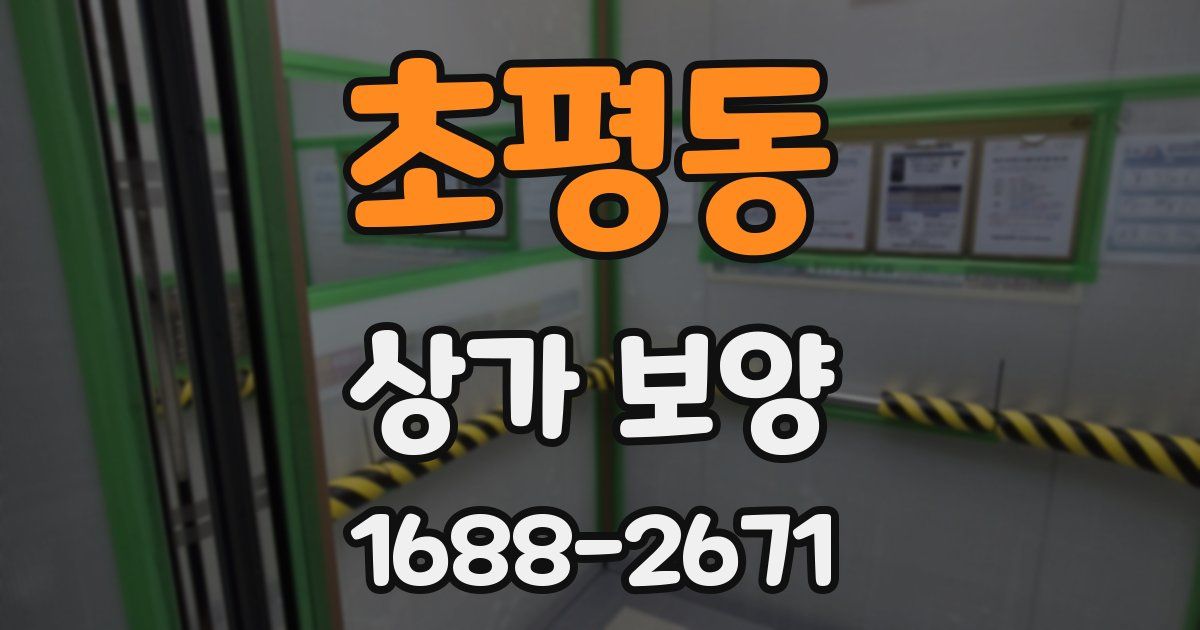 초평동 상가 보양