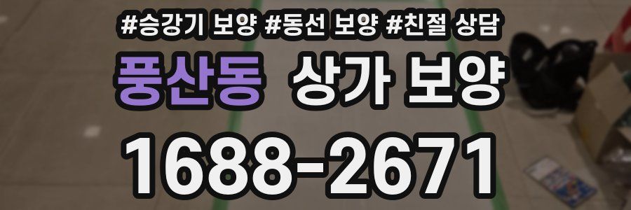 풍산동 상가 보양