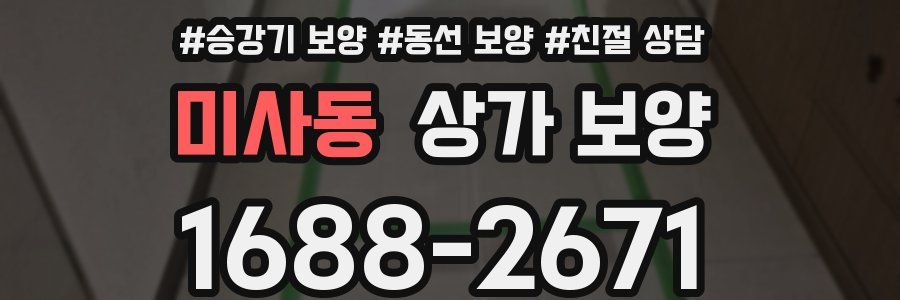 미사동 상가 보양