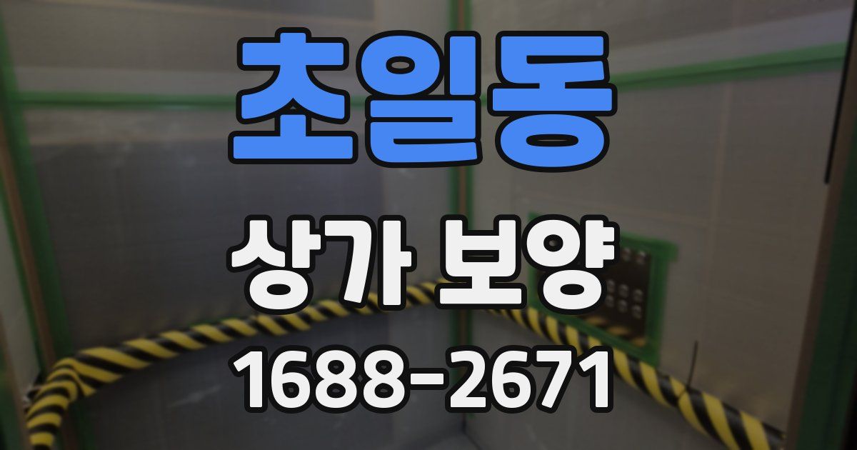 초일동 상가 보양