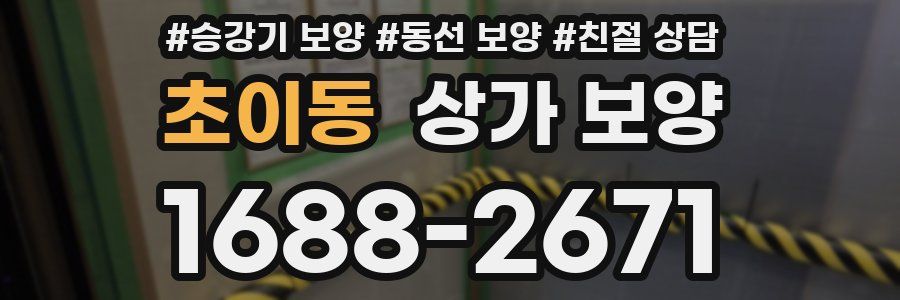 초이동 상가 보양