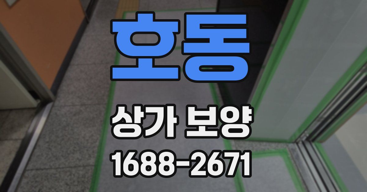 호동 상가 보양