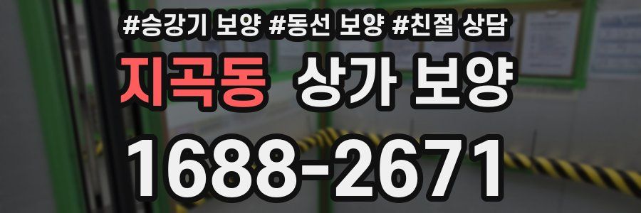 지곡동 상가 보양