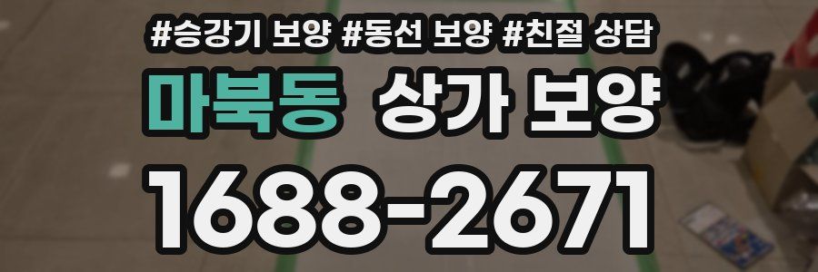 마북동 상가 보양