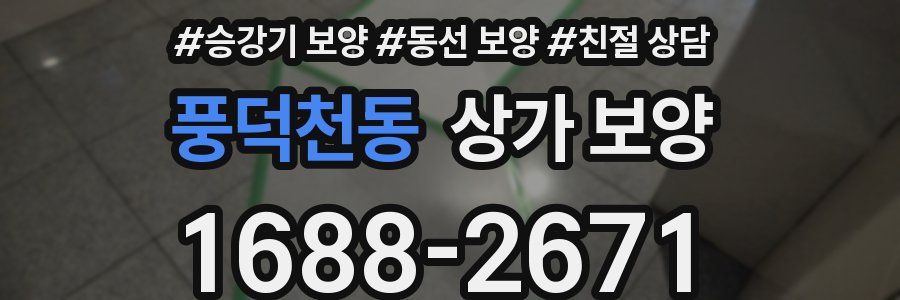 풍덕천동 상가 보양