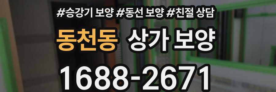 동천동 상가 보양