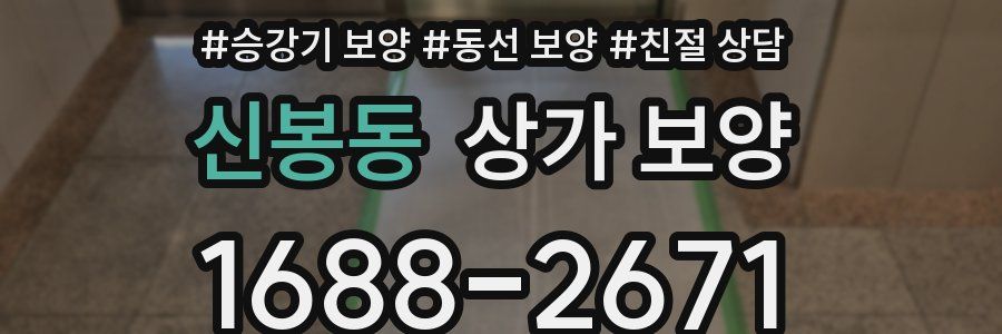 신봉동 상가 보양