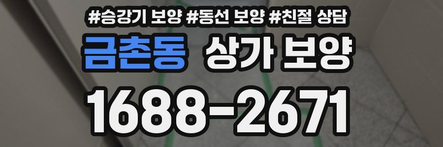 금촌동 상가 보양
