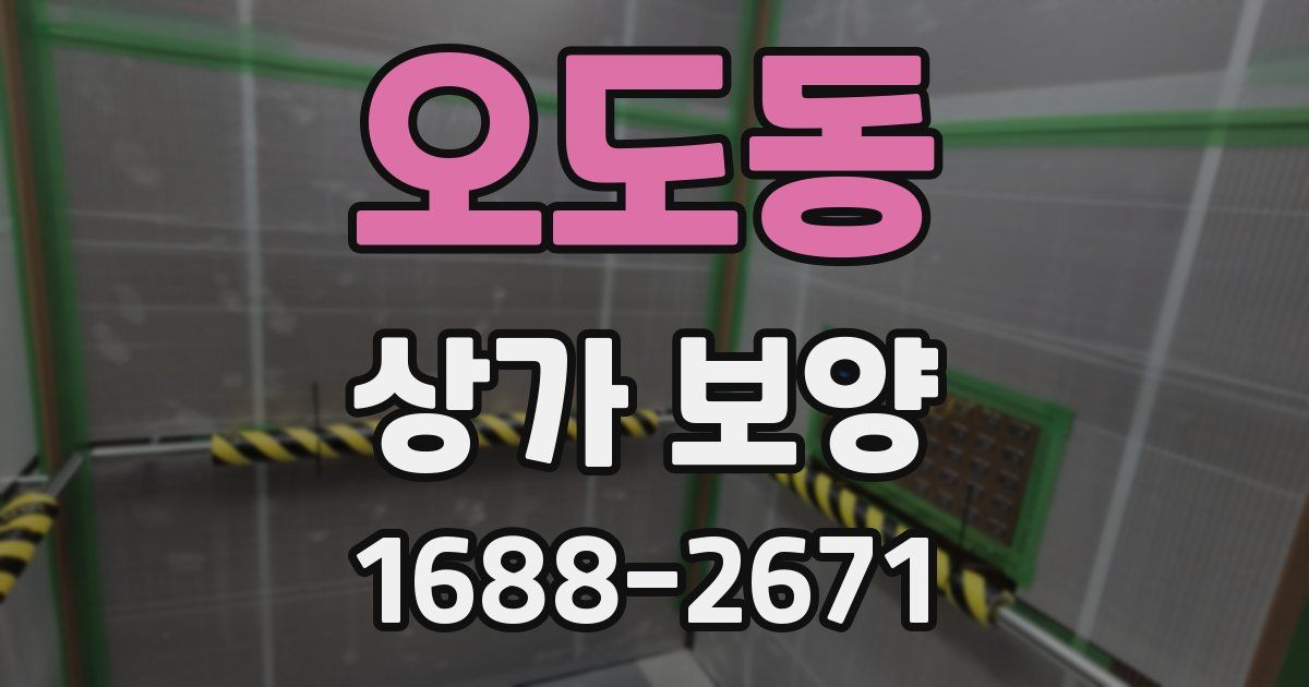 오도동 상가 보양