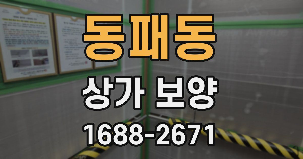 동패동 상가 보양
