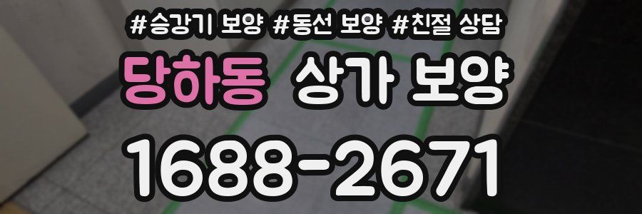당하동 상가 보양