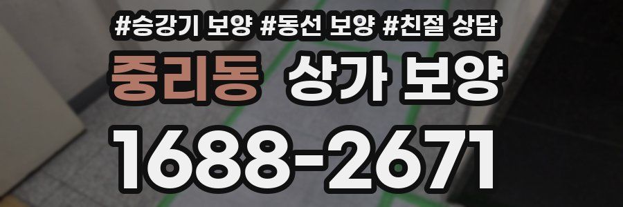 중리동 상가 보양