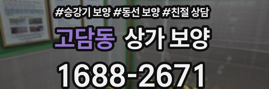 고담동 상가 보양