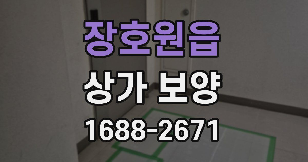 장호원읍 상가 보양