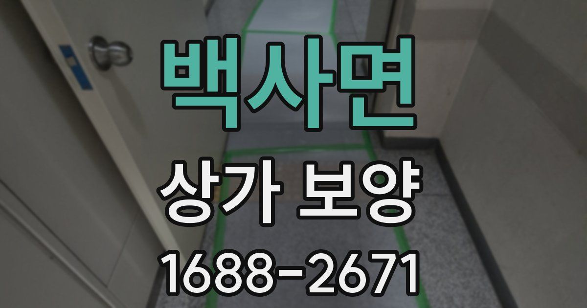백사면 상가 보양