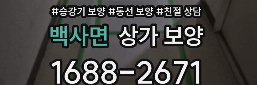백사면 상가 보양