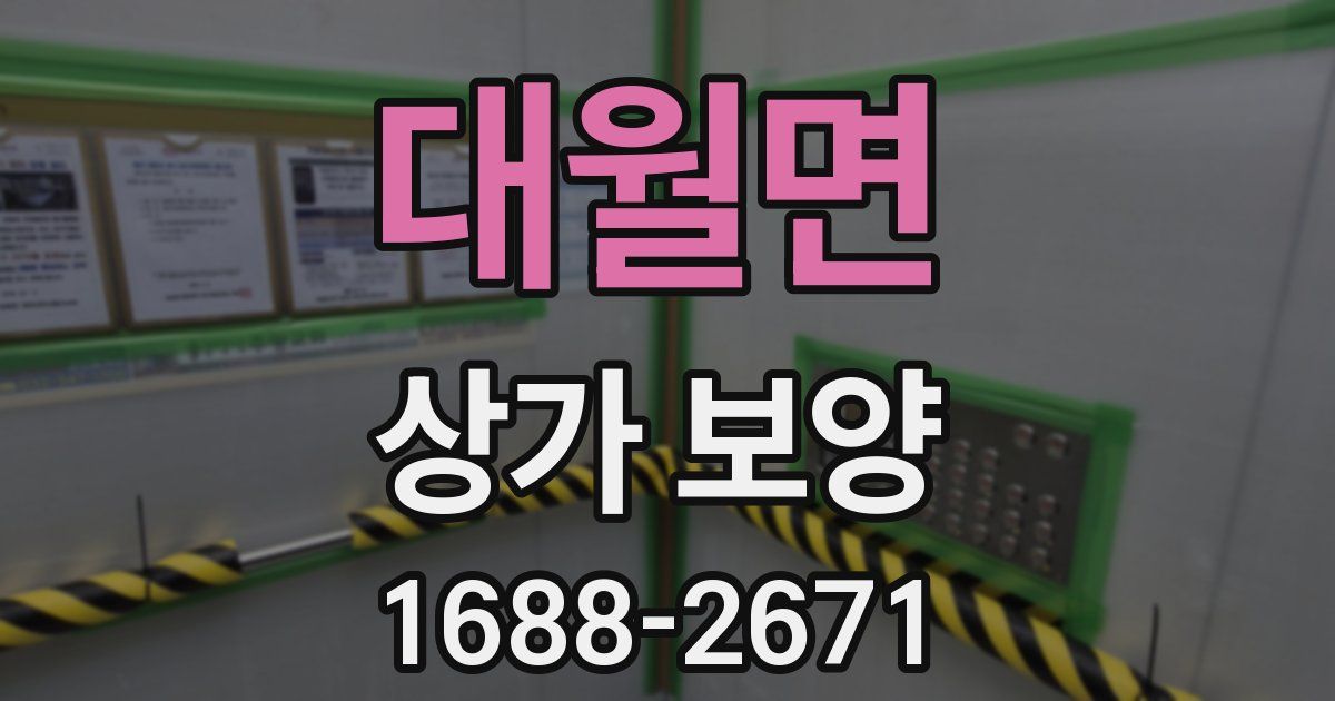 대월면 상가 보양
