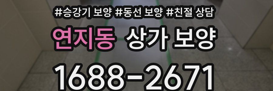 연지동 상가 보양