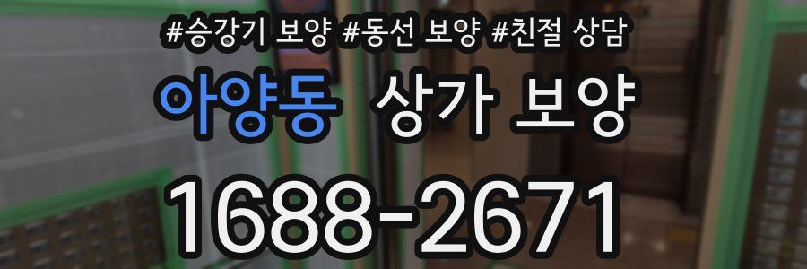 아양동 상가 보양