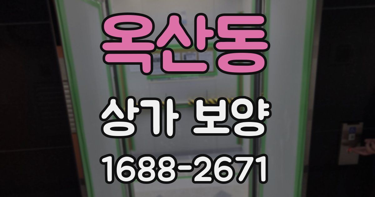 옥산동 상가 보양