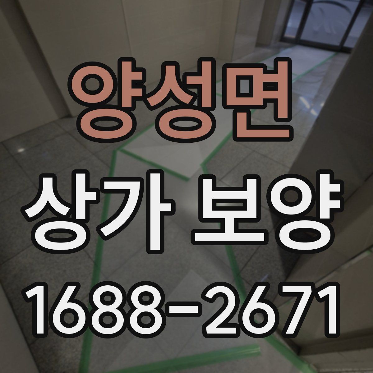 양성면 상가 보양 단계별 진행 흐름 정리