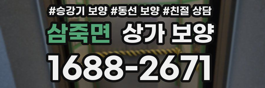 삼죽면 상가 보양