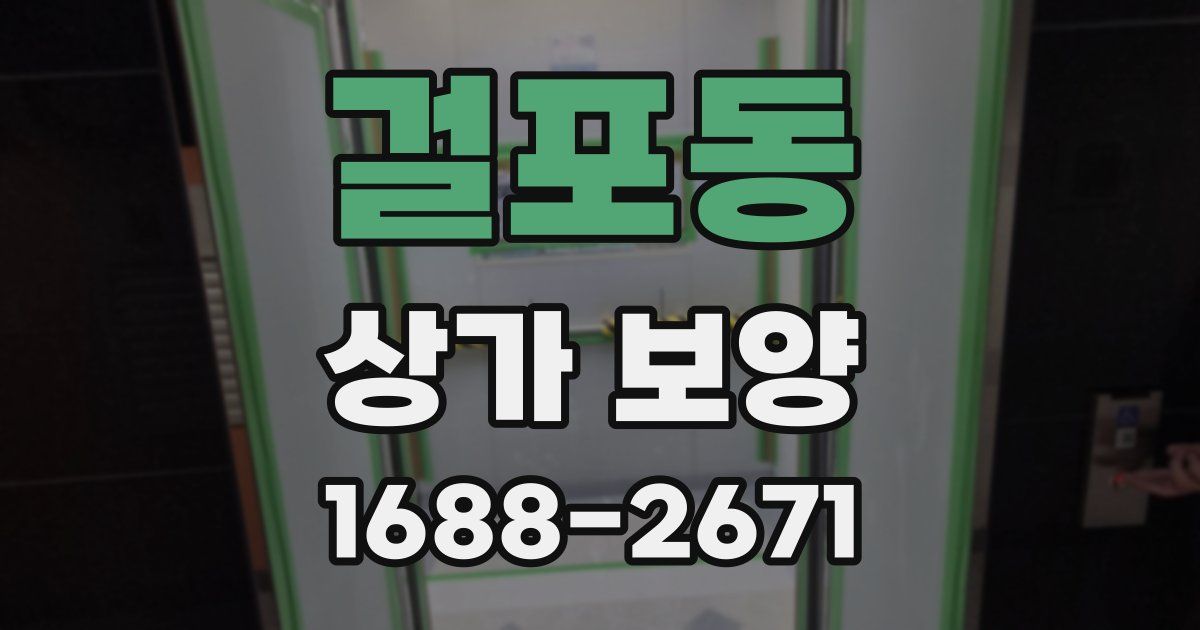 걸포동 상가 보양