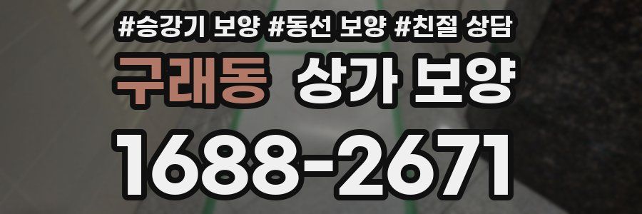 구래동 상가 보양
