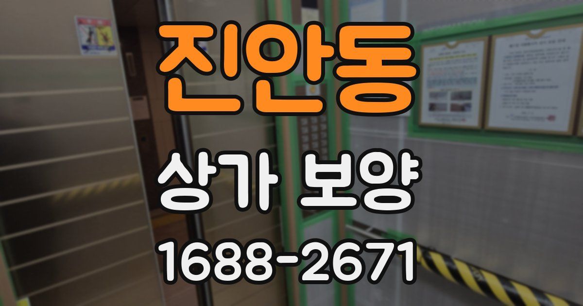 진안동 상가 보양