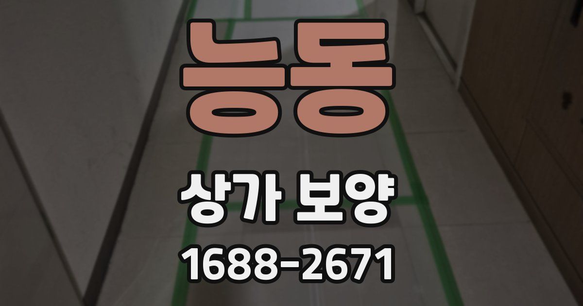 능동 상가 보양