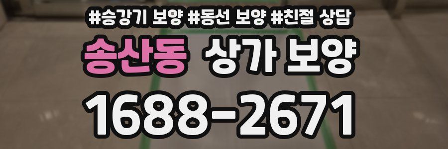 송산동 상가 보양