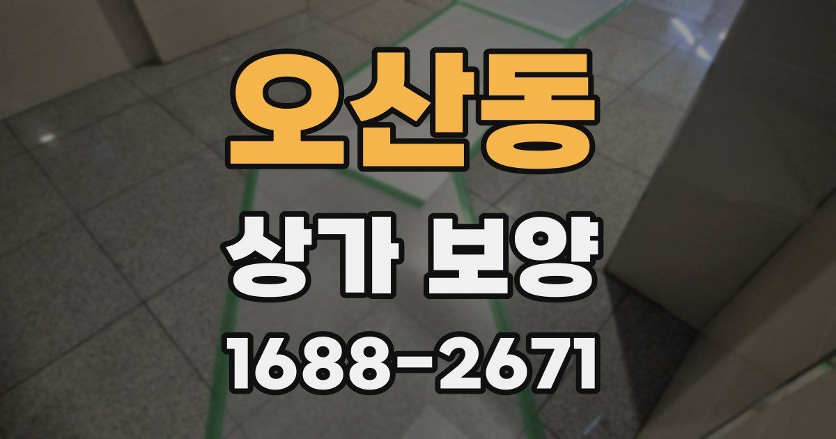 오산동 상가 보양