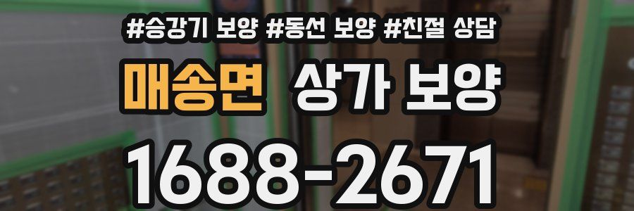 매송면 상가 보양