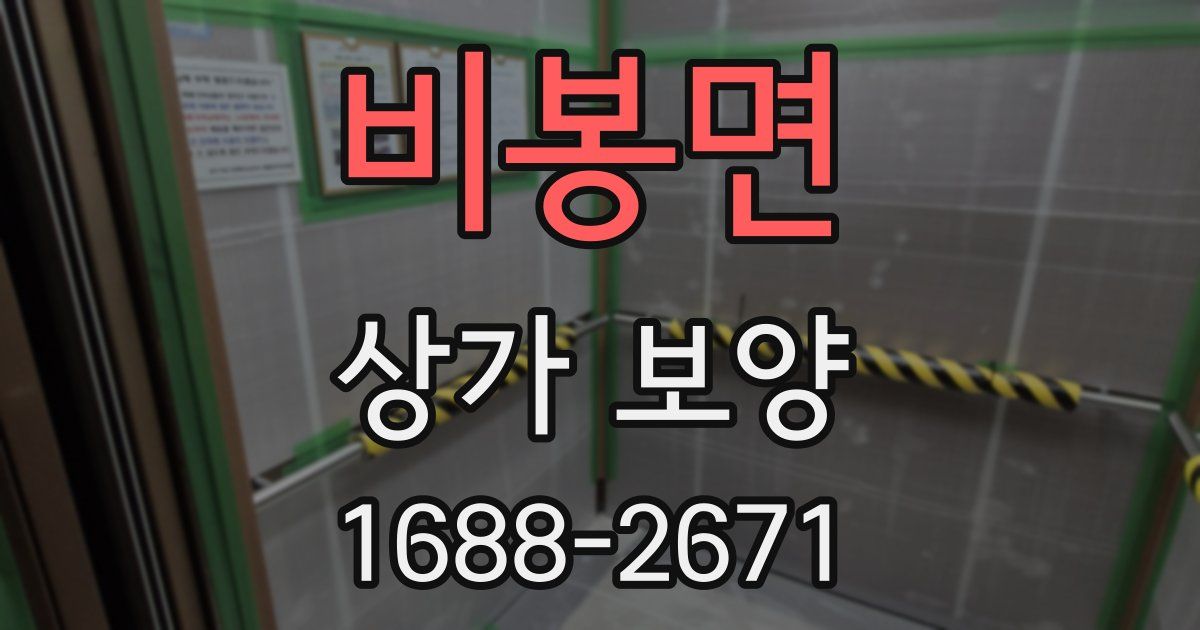 비봉면 상가 보양