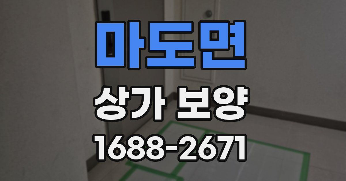 마도면 상가 보양
