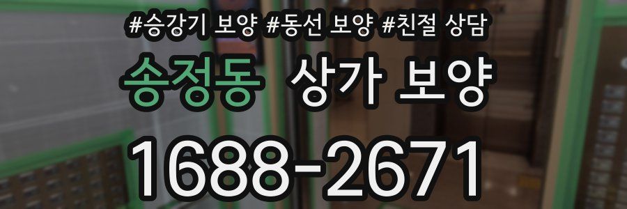 송정동 상가 보양