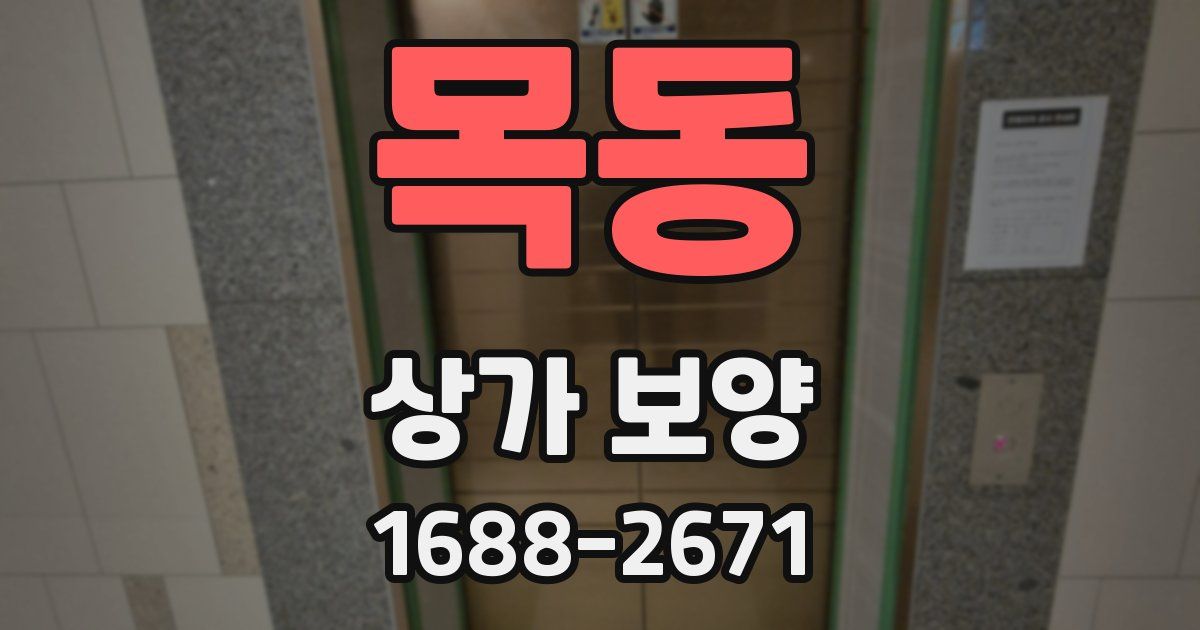 목동 상가 보양