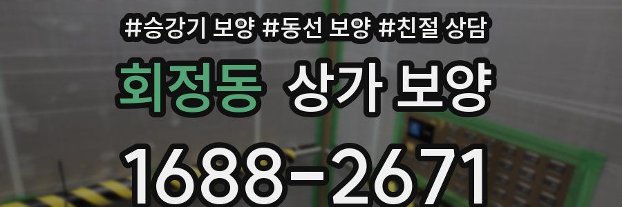 회정동 상가 보양