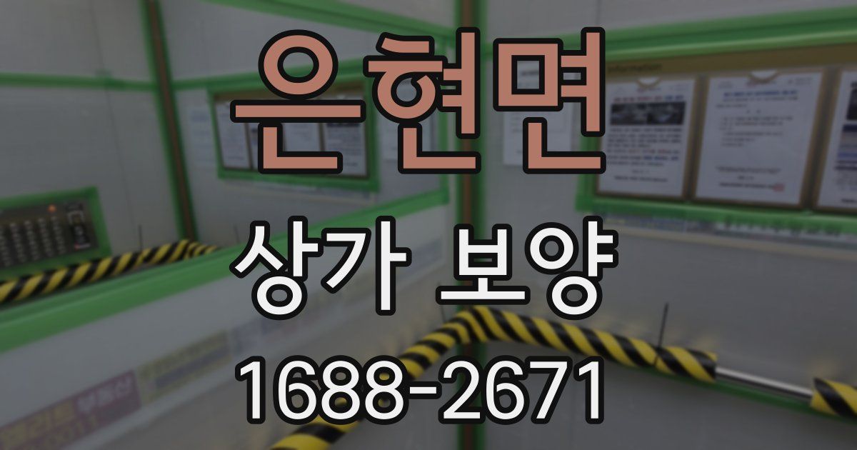 은현면 상가 보양